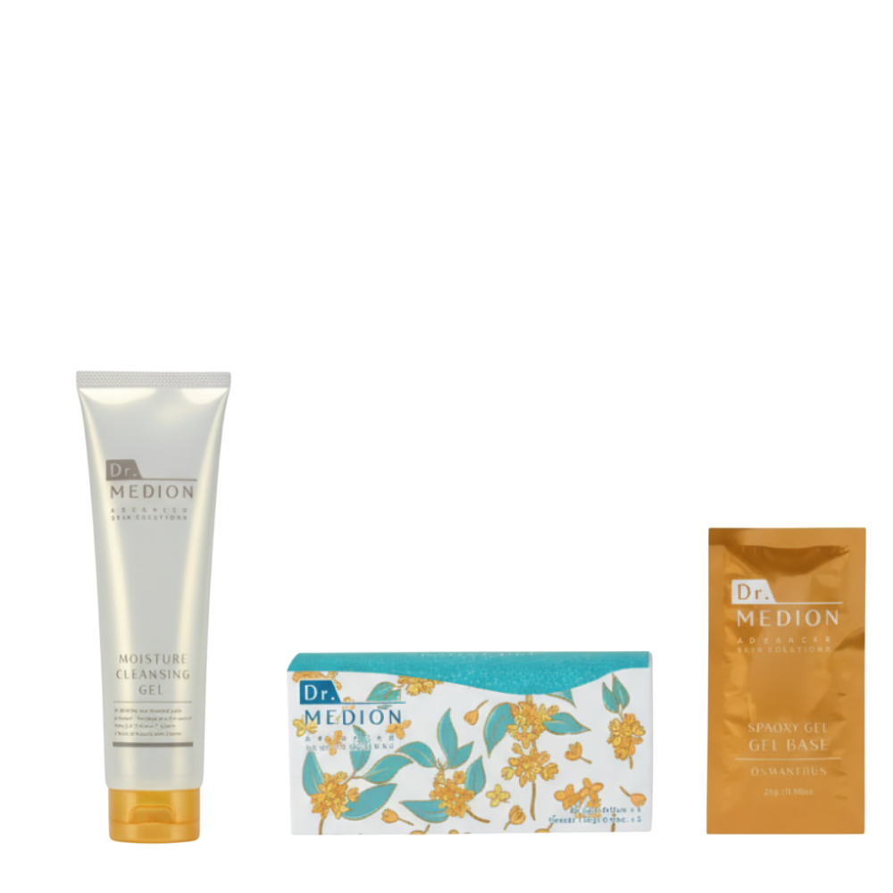 Dr MEDION Moisture Cleansing Gel + SpaOxy Gel Mask Osmanthus - Набір для очищення та зволоження шкіри Dr MEDION Moisture Cleansing Gel + SpaOxy Gel Mask Osmanthus - Набір для очищення та зволоження шкіри